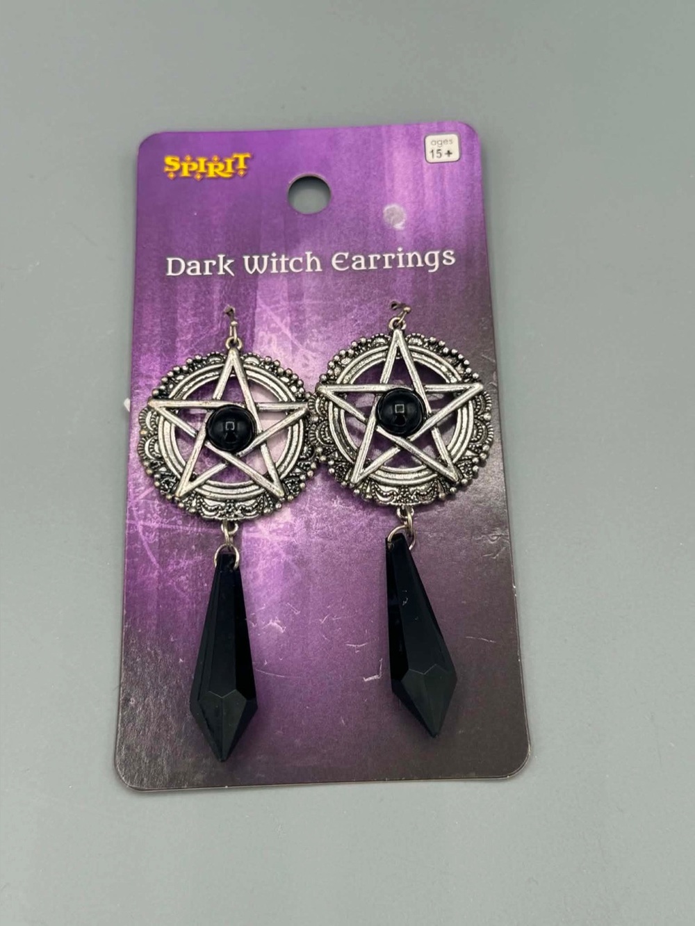 NEW Spirit Halloween Dark Witch Earrings